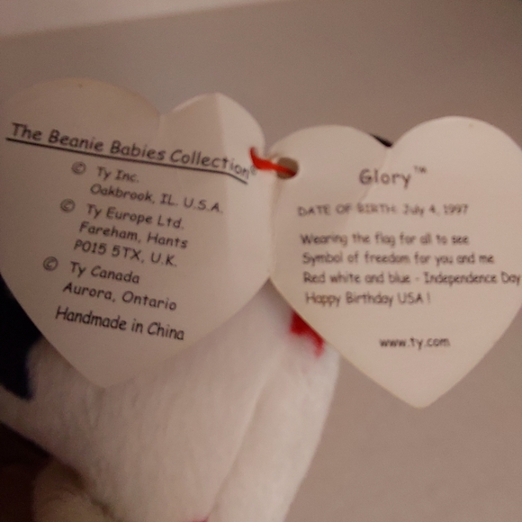 🔴Buy 2 - Get 1 -- Ty Beanie Baby "Glory" with Rare Tag Issues - Picture 8 of 13